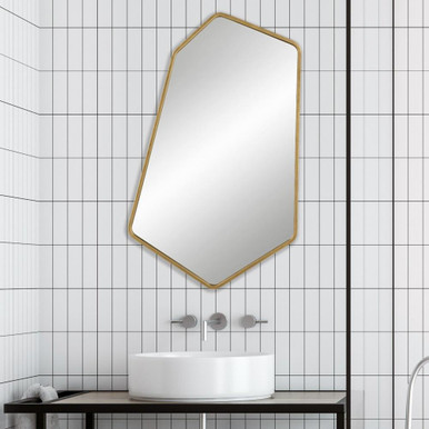35 Inch Modern Large Irregular Shape Wall Mirror by Bailey Street Home - 208-BEL-4661018