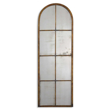 Inglewood Gait 50 Inch Arch Windowpane Mirror by Bailey Street Home - 208-BEL-602830
