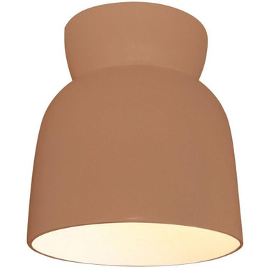 Radiance 1 Light 7.5 Inch Wide Modern Outdoor Flush Mount by Justice Design - CER-6190W
