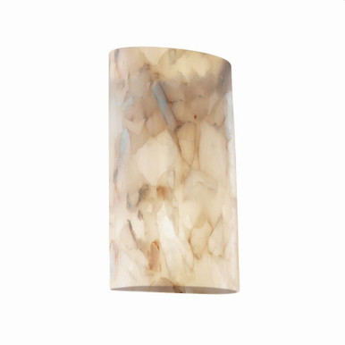 Alabaster Rocks 2 Light Wall Sconce 18.75 Inch Tall by Justice Design - ALR-8859