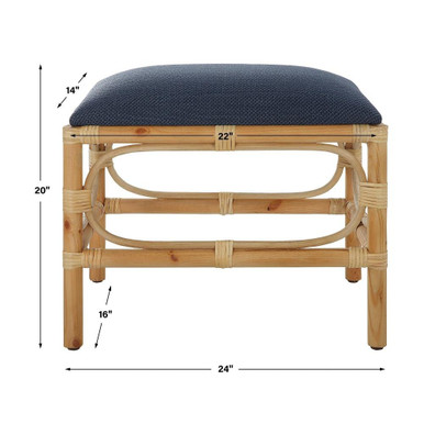 Meadowsweet Glebe 24 Inch Small Bench 4614817 by Bailey Street Home - 208-BEL-4614817