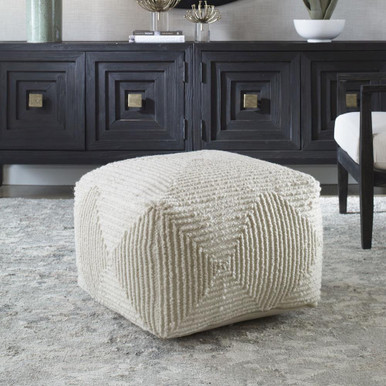 Barclay Sidings 24 Inch Pouf by Bailey Street Home - 208-BEL-4661031