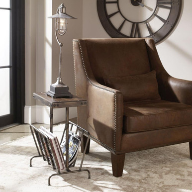 St Alban End 22.5 Inch Industrial Magazine Side Table by Bailey Street Home - 208-BEL-3315325