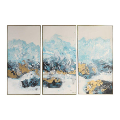 Commisioner Square 48 Inch Abstract Art (Set of 3) by Bailey Street Home - 208-BEL-3314819