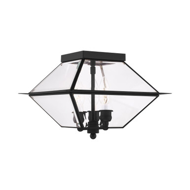 Vaughan Wynd 3 Light 12 Inch Wide Outdoor Flush Mount by Bailey Street Home - 218-BEL-1119587