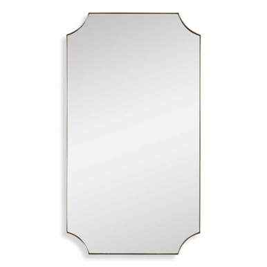 Lennox 40.13 Inch Scalloped Corner Mirror 09727by Uttermost - 09727