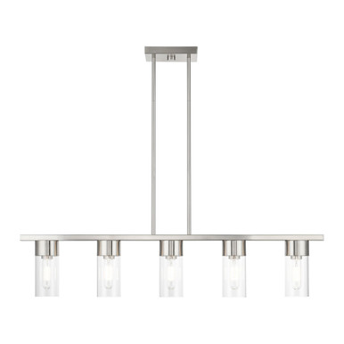 Farnham Bridge 5 Light Modern Linear Chandelier by Bailey Street Home - 218-BEL-4829289