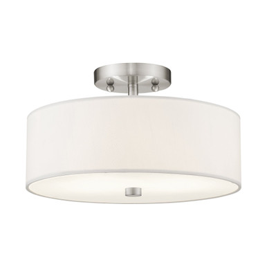 Pleasant Crescent 2 Light Steel Semi Flush Mount by Bailey Street Home - 218-BEL-1875486