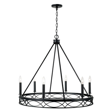 Festival Knoll 6 Light Large Chandelier by Bailey Street Home