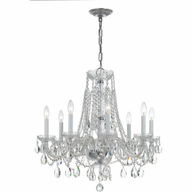 Traditional Crystal 8 Light Medium Chandelier by Crystorama - 1138