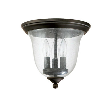 3 Light by Outdoor Flush Mount 11 Inch Wide by BSH