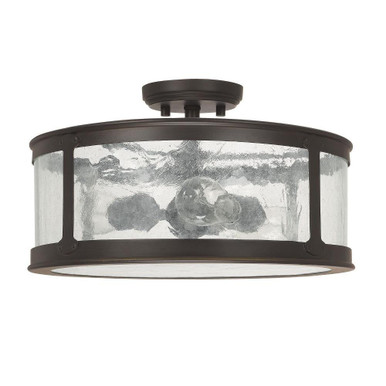 Hartington Hawthorns 3 Light Semi Flush Mount by BSH