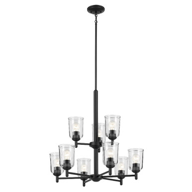 Shailene 9 Light Large Chandelier with Clear Glass by Kichler - 43672C