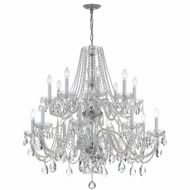 Traditional Crystal 16 Light Oversized Chandelier by Crystorama - 1139