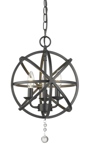 Tull 3 Light Chandelier 12 Inches Wide by 17 Inches High by Z-Lite - 458-12