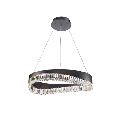 Venosa 41W 1 LED Large Round Chandelier 7 Inch and 33 Inch Wide by Kanova - KCH1101R-33