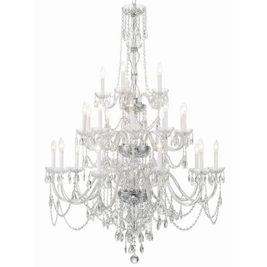 Traditional Crystal 25 Light Oversized Chandelier by Crystorama - 1156
