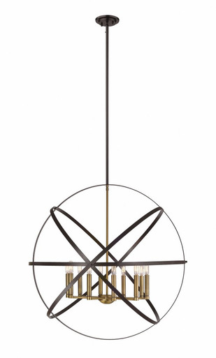 Cavallo 10 Light Pendant 36 Inches Wide by 34.5 Inches High by Z-Lite - 463-36HBK-CHY