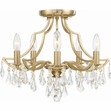 Lindisfarne Barton 5 Light Semi Flush Mount by Bailey Street Home - 49-BEL-4661427