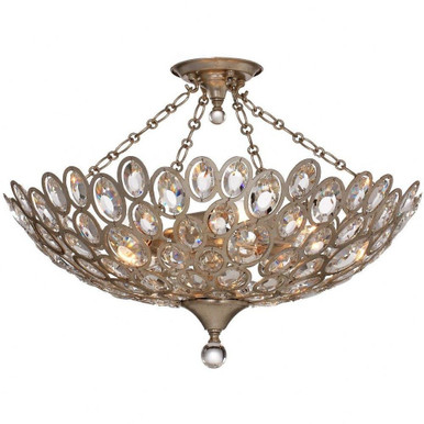 Riley Crescent 5 Light 24.25 Inch Wide Flush Mount by Bailey Street Home - 49-BEL-2016300