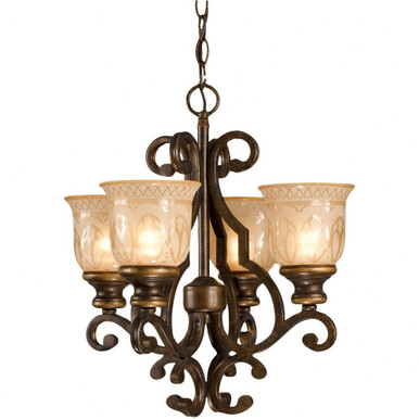Mills Beeches 4 Light Small Chandelier by Bailey Street Home - 49-BEL-1628197