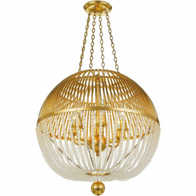 Virginia Pleasant 6 Light Medium Chandelier by Bailey Street Home - 49-BEL-3132001