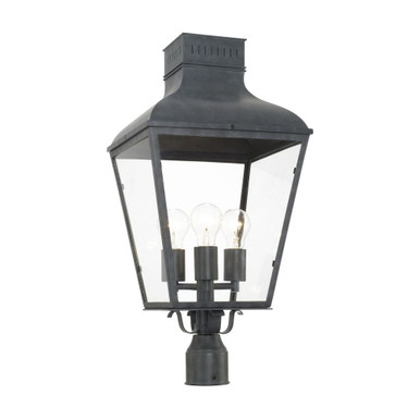 Pretoria Mount Three Light Outdoor Post Mount 12 x 25 Inches by BSH - 49-BEL-3131995