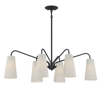 Edgewood 6 Light Small Linear Chandelier by Savoy House - 1-1785-6