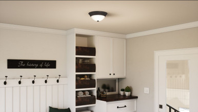 Duke Brook 2 Light 13 Inch Wide Flush Mount by Bailey Street Home - 71-BEL-3383597