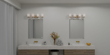 Wentworth Pines 4 Light Vanity Light by Bailey Street Home - 71-BEL-5173420