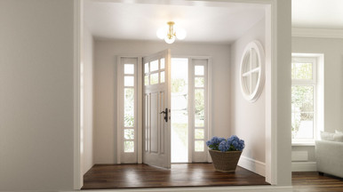 Hollow Passage 3 Light 20.5 Inch Semi Flush Mount by Bailey Street Home - 71-BEL-3300151