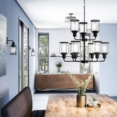 Arkwright Corner 3 13.25 Inch Wide Semi Flush Mount by Bailey Street Home - 71-BEL-3383687