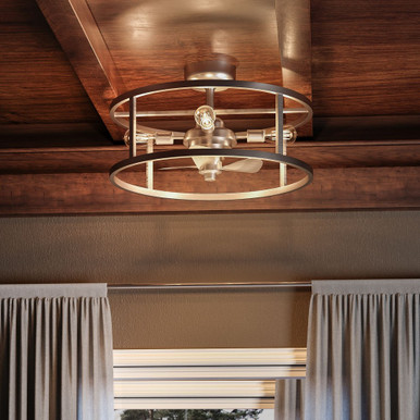 Clumber Field 23.75 Inch 40W 5 LED Fandelier by Bailey Street Home - 71-BEL-4352234