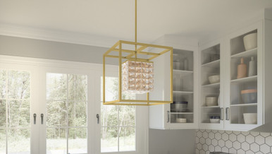 Crown Wood 23W LED Light Medium Pendant by Bailey Street Home - 71-BEL-4926324