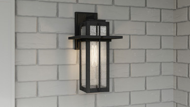 Edison Ridge 1 Light Wall Lantern 13 Inch Tall by Bailey Street Home - 71-BEL-4532496