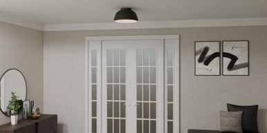 Stanmore Fold 3 Light 16 Inch Wide Flush Mount by Bailey Street Home - 71-BEL-5173566