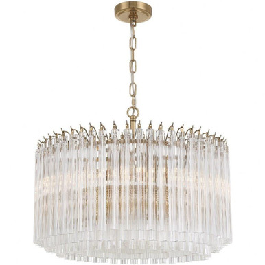 Lofton 7 Light Chandelier 19 Inch Tall and 24 Inch Wide by Crystorama - LOF-5007