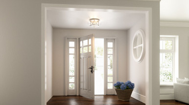 Albion Oval 3 Light 16 Inch Wide Flush Mount by Bailey Street Home - 71-BEL-3300187