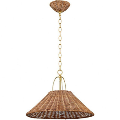 Carr Gardens 1 Light Large Pendant 13.75 Inch Tall by Bailey Street Home - 735-BEL-5180225