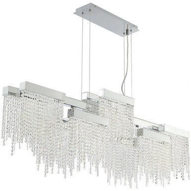 Wish Road 10 Light Crystal Linear Chandelier by Bailey Street Home - 79-BEL-2041432
