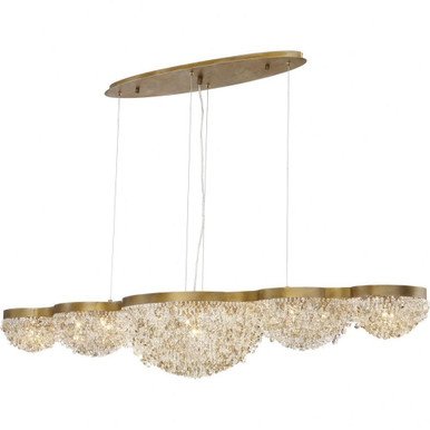 Tamar Down 15 Light Small Linear Chandelier by Bailey Street Home - 79-BEL-2608567