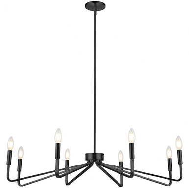 Clayton 8 Light Oversized Chandelier by Dainolite - CLN-388C