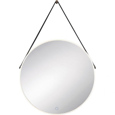 31 Inch Modern Round LED Edge Lit Wall Mounted Mirror by Bailey Street Home