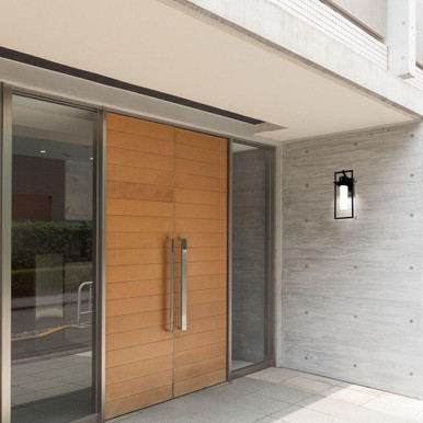 1 LED Light Outdoor Wall Lantern 18.18 Inch Wide by Bailey Street Home
