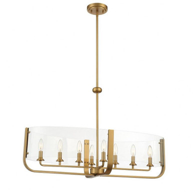 Langton Reach 8 Light Small OVal Chandelier by Bailey Street Home - 79-BEL-4365400