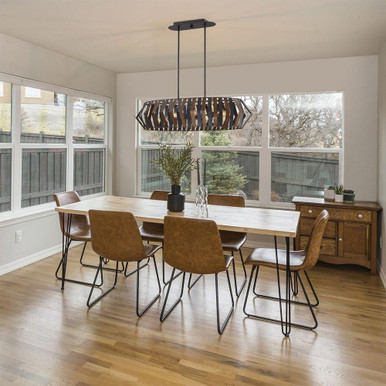 Dove Lawns 6 Light Mini OVal Chandelier by Bailey Street Home