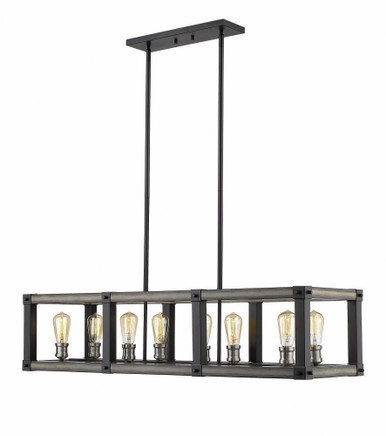 Kirkland 8 Light Island/Billiard 13 Inch Wide by 10.25 Inch High by Z-Lite - 472I