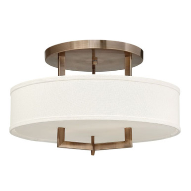 Attlee Parc 3 Light 20 Inch Wide Semi Flush Mount by Bailey Street Home - 81-BEL-3002047