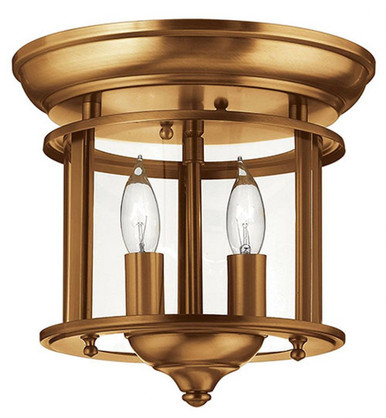 Dell Barton 2 Light 9 Inch Wide Flush Mount by Bailey Street Home - 81-BEL-3002316