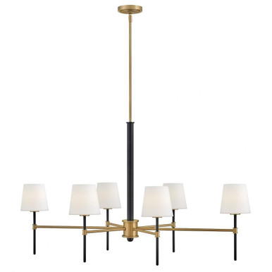 Russet Ridings 6 Light Oversized Linear Chandelier by Bailey Street Home - 81-BEL-5145809